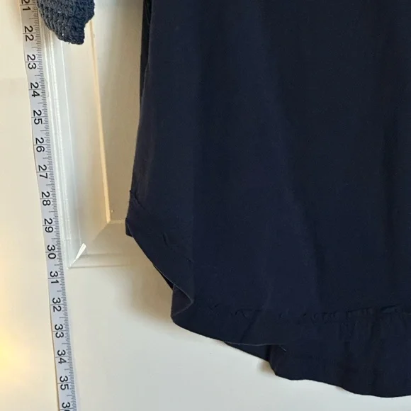 LG- Free People Navy Blue Women's Top with Bird Design - Picture 10 of 10